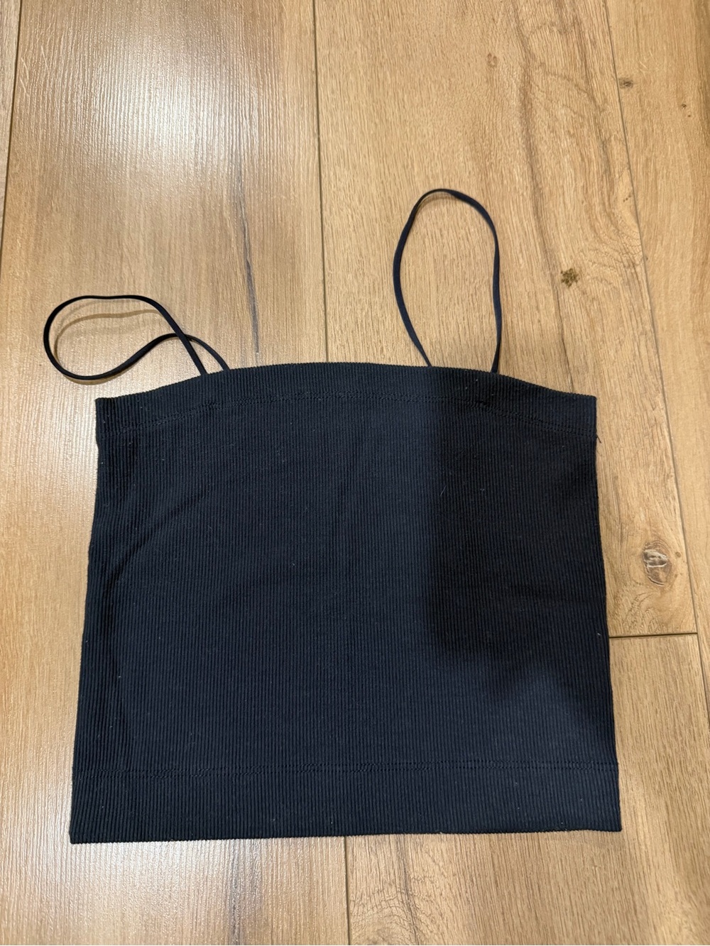 American Eagle Black Ribbed Tank Top